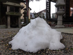 まだあった、残雪